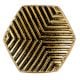 Hexagon Antique Golden Aluminium Cabinet Knob